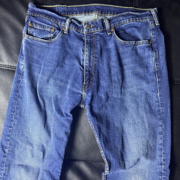 Levi's 505 Men's Straight Leg Jeans Blue Denim Medium Wash 5-Pocket W38 L32 - Picture 3 of 16